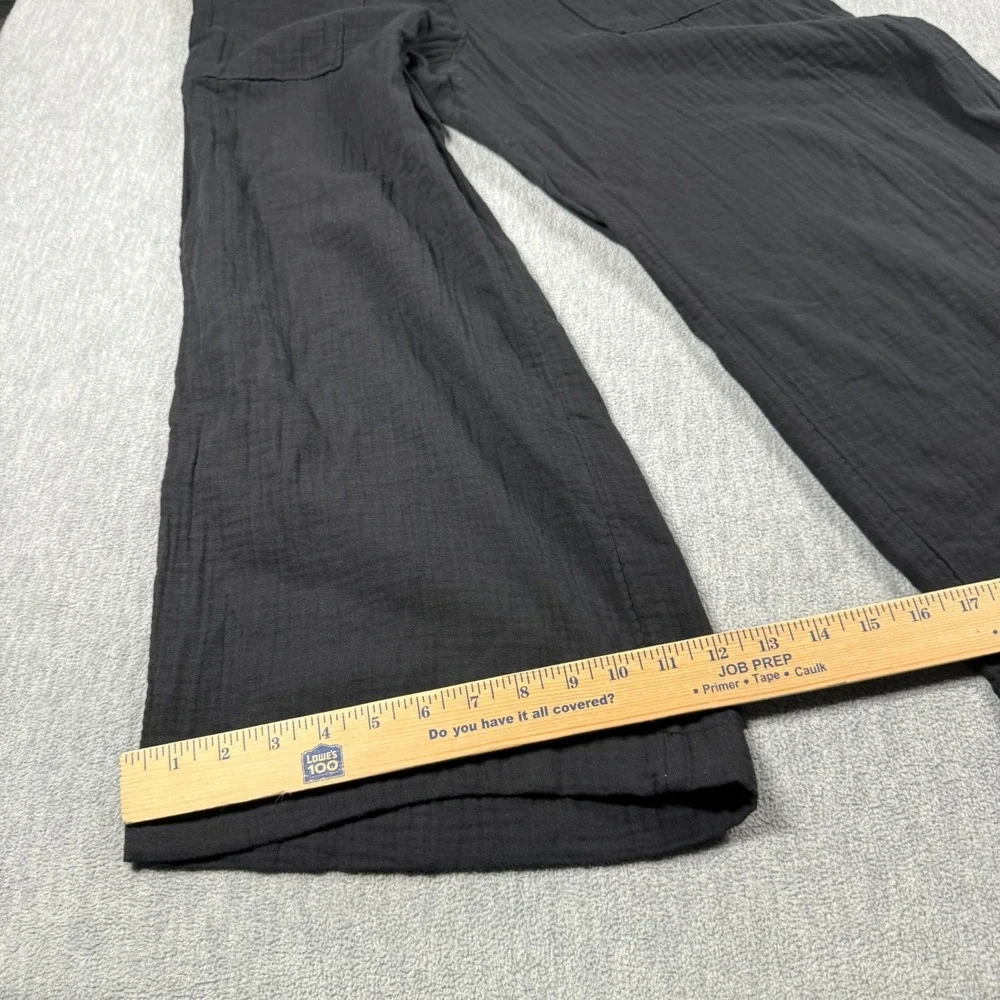 Universal Thread Pants Womens XS Black Gauze Wide Leg Elastic Drawstring Casual